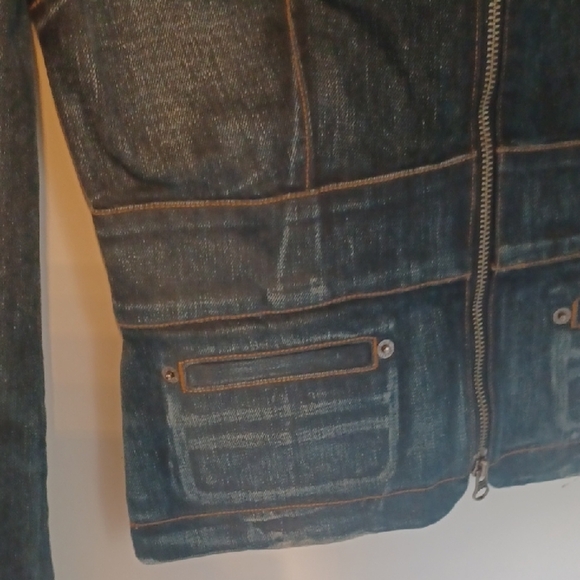 JLo by Jennifer Lopez Indigo Denim Jacket, Medium - Picture 4 of 7